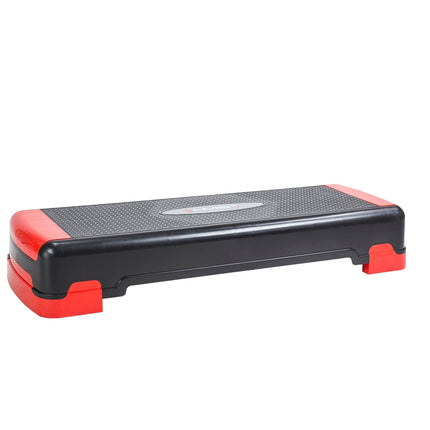 Platformă Aerobic Step, Negru-Roșu, Înălțime reglabilă