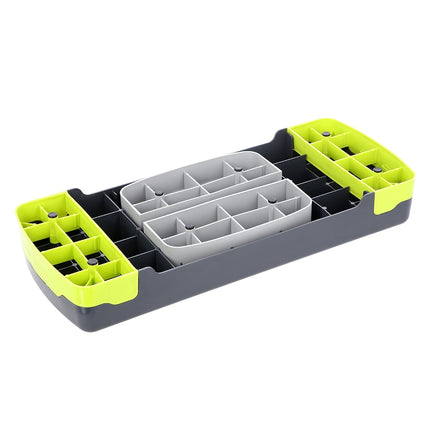 Platformă de trepte aerobică, verde/gri, înălțime reglabilă