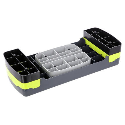 Platformă de trepte aerobică, verde/gri, înălțime reglabilă