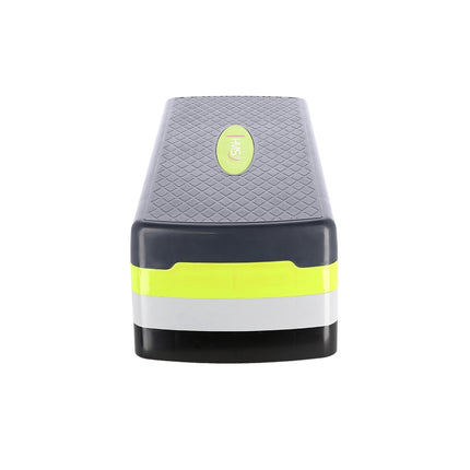 Platformă de trepte aerobică, verde/gri, înălțime reglabilă