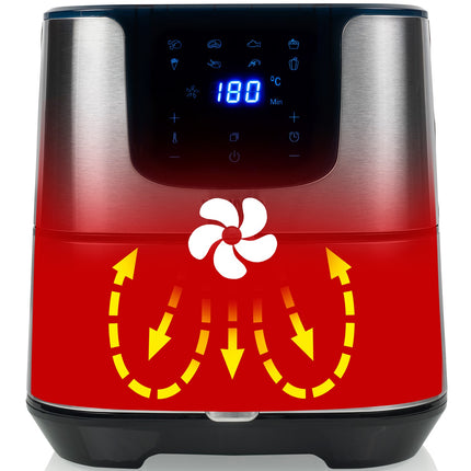 Aerofryer Digital Deluxe 5.5L 1700W Stainless