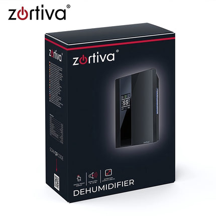 Air Dehumidifier 90 W with Humidistat and Remote Control, 2 L Tank, Up to 30 m²
