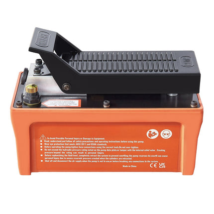 Air Hydraulic Pump, Foot Pedal, 10,000 PSI, 2m Hose