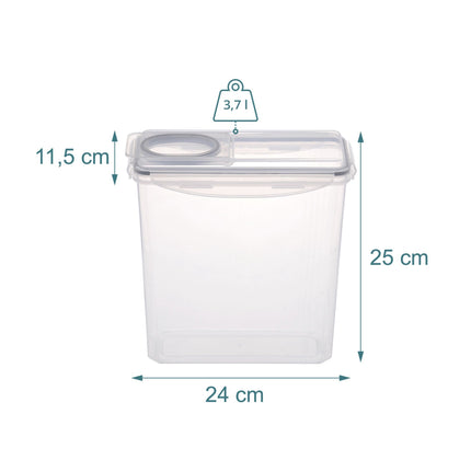 Airtight Food Storage Containers, 3.7L, 2 Pack