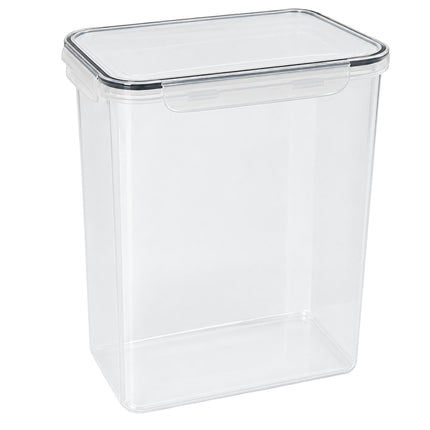 Airtight Food Storage Containers Set of 2 with Labels, Transparent