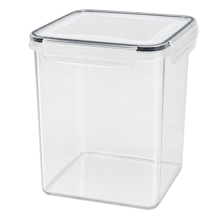 Airtight Food Storage Containers Set of 4 with Labels, Transparent
