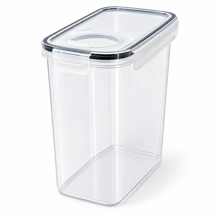 Airtight Food Storage Containers Set of 6 with Labels, Transparent