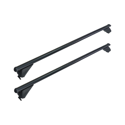Bare de plafon din aluminiu pentru șine închise, negre, 124 cm