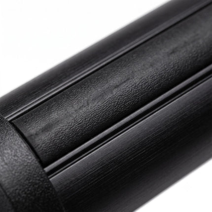 Bare de plafon din aluminiu pentru șine închise, negre, 124 cm