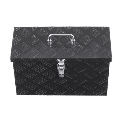 Aluminum Truck Bed Tool Box, 16 x 7.5 x 10 in, Black