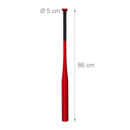 Bâtă de baseball din aluminiu, roșie