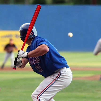 Bâtă de baseball din aluminiu, roșie