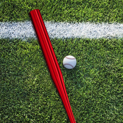Bâtă de baseball din aluminiu, roșie