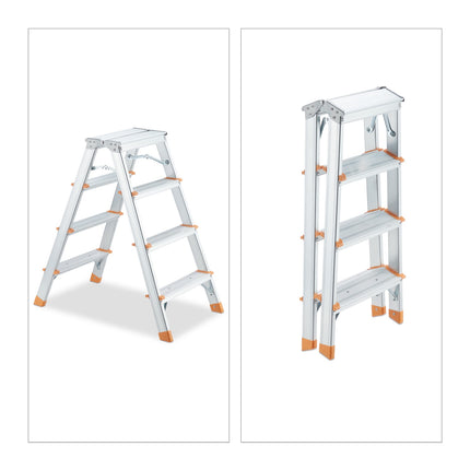 Scară cu două fețe din aluminiu