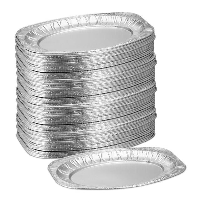 Farfurii de servire din aluminiu, set de 100