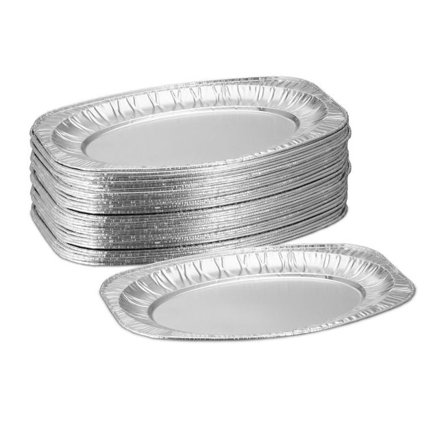 Farfurii de servire din aluminiu, set de 40