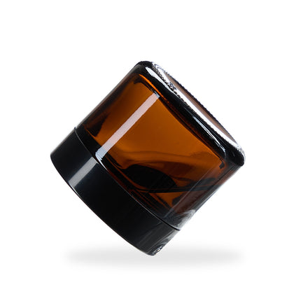 Borcane pentru cremă din sticlă chihlimbar, 60 ml, protecție UV, rezistente la scurgeri