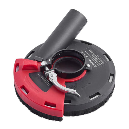 Angle Grinder Dust Shroud, 4-5 In, Vacuum Adapter, 6 Washers