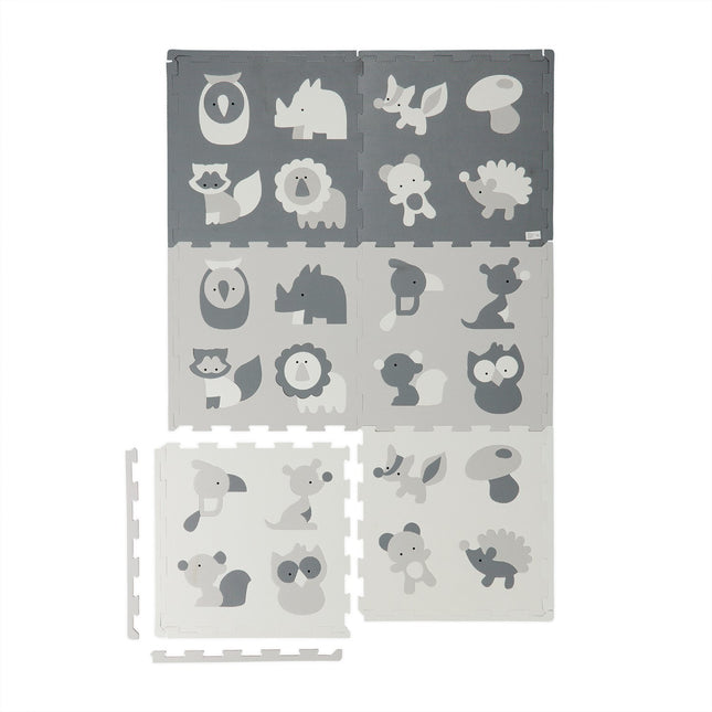Covoraș pentru puzzle pentru animale - spumă, 6 covorașe, 12 margini