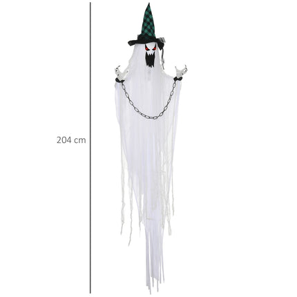 Dispozitiv animat de Halloween - Fantoma tremurând cu ochi roșii