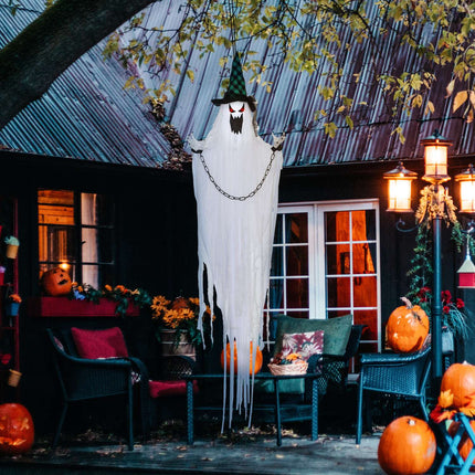 Dispozitiv animat de Halloween - Fantoma tremurând cu ochi roșii