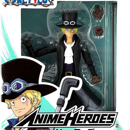 Figurină Anime Heroes One Piece cu accesorii, 16 cm - Sabo