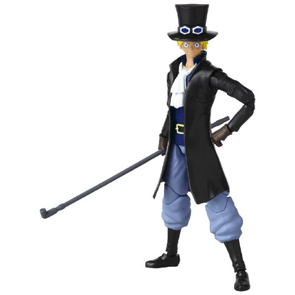 Figurină Anime Heroes One Piece cu accesorii, 16 cm - Sabo