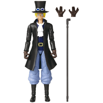 Figurină Anime Heroes One Piece cu accesorii, 16 cm - Sabo