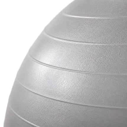 Anti-Burst Exercise Ball with Pump and Stopper, Max. 150 kg, Grey