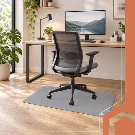 Anti-Slip Chair Mat 100 x 150 cm for Home and Office Desks, PU Backing