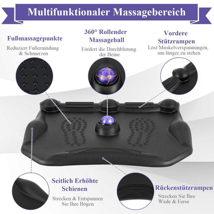 Covoraș anti-oboseală cu puncte de masaj și covoraș cu minge de masaj rulanta la 360°