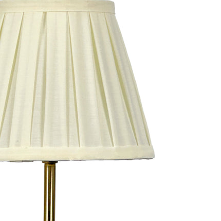 Lampă de perete antică cu abajur din material textil plisat