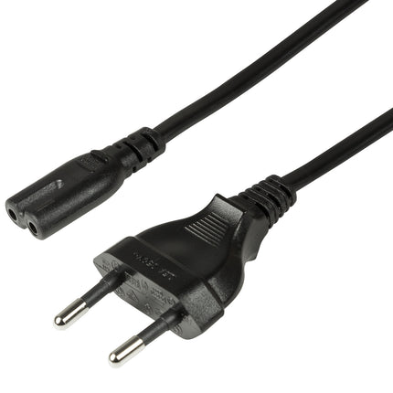 Appliance cable Euro - C7 Black 3m
