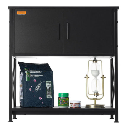 Aquarium Stand 29 Gallon, Storage Cabinet, Power Panel