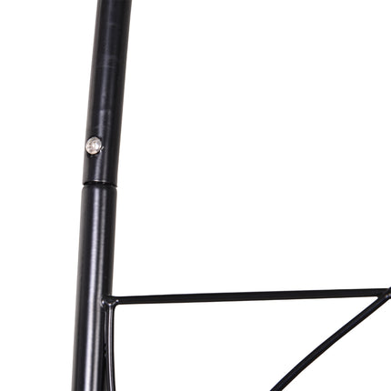 Metal Garden Arch Trellis, Black, 114x30x230 cm