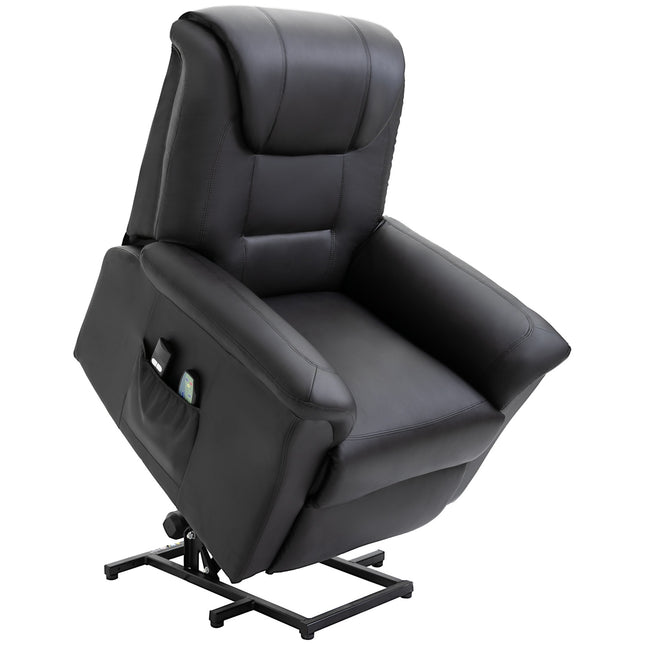 Electric armchair with heating and remote control