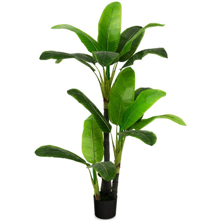 Banan artificial, 150 cm, 18 frunze, material PEVA