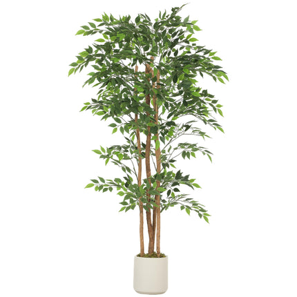 Banyan artificial cu trunchi de lemn, ghiveci, 180 cm