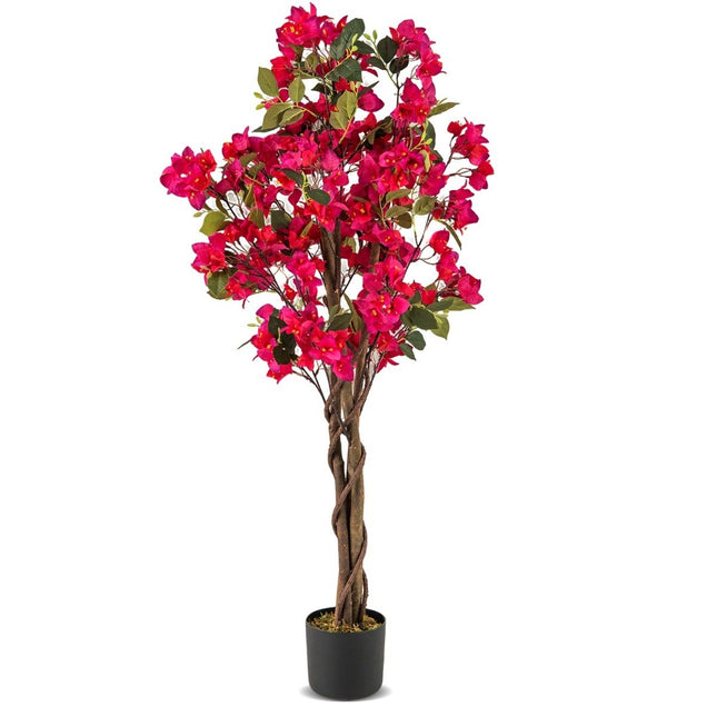 Arborele de Bougainvillea Artificial cu Ghiveci, 120 cm, Roz