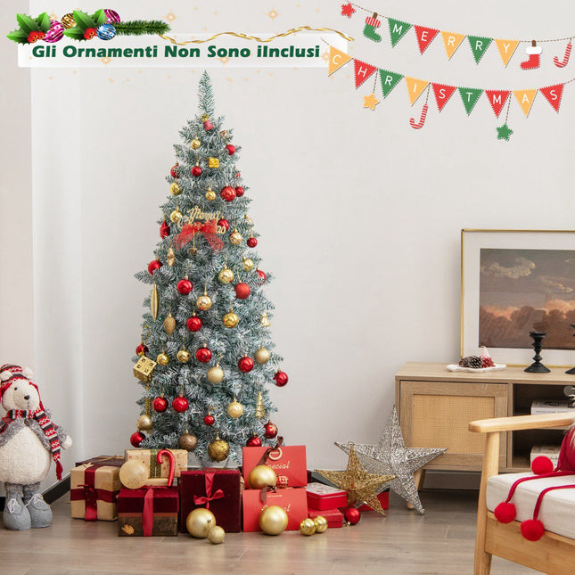 Brad de Crăciun artificial 150 cm, 190 de lumini LED multicolore