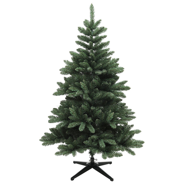 Pom de Crăciun artificial, Pom de Crăciun de 150 cm cu 565 de vârfuri, bază pliabilă din oțel, ignifugă, pentru decorațiuni de Crăciun, pentru interior, verde