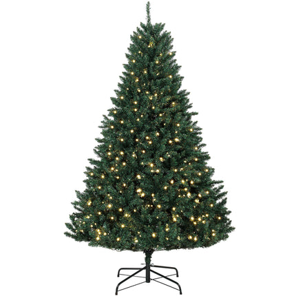 Artificial Christmas Tree 180 cm with 550 Warm White LEDs, 1494 Branches, Green