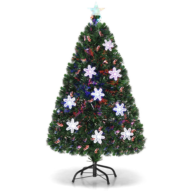 Brad de Crăciun artificial 210 cm, 40 de lumini LED, suport