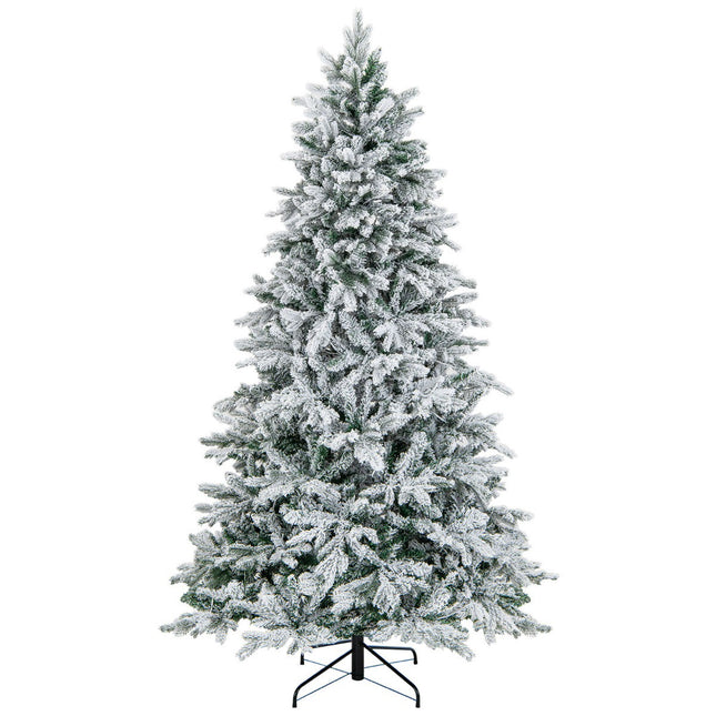 Brad de Crăciun artificial 210 cm, pre-iluminat cu 300 LED-uri calde