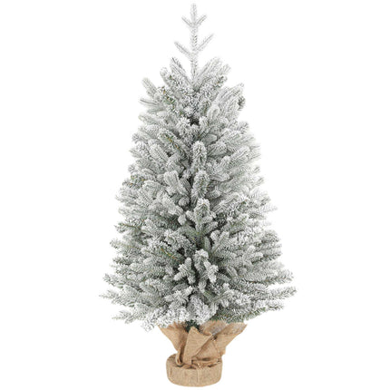 Brad de Crăciun artificial 90 cm – Zăpadă acoperită, 486 vârfuri