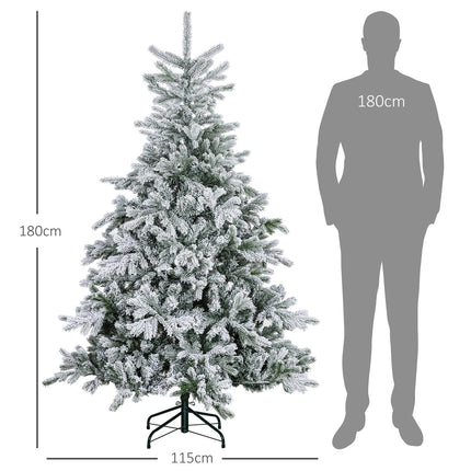 Brad Artificial, Ramuri Inzapezite, 180 cm, Verde