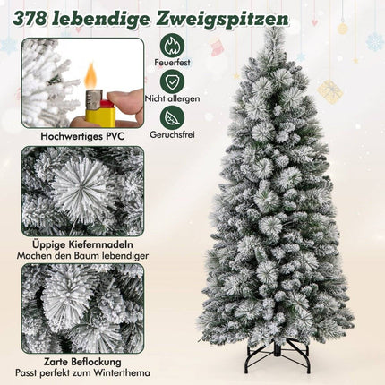 Brad Artificial cu Lumini Brad Festiv Brad Artificial pentru Casa Verde 150 cm