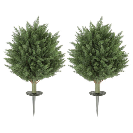 Plante artificiale de chiparos, rezistente la UV, pachet de 2, 40x60 cm