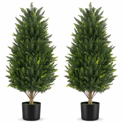 Chiparos artificial, 92 cm, rezistent la intemperii, pachet de 2