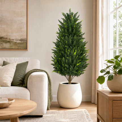 Chiparos artificial, 92 cm, rezistent la intemperii, pachet de 2